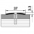 Порог ПС 03.900.R122 дуб мореный